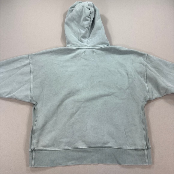 TNA Hoodie Women's Size 3 Sage Green Oversized Fleece Pullover Outdoor Cozy - Picture 3 of 6